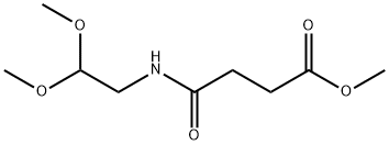 Butanoic acid, 4-[(2,2-dimethoxyethyl)amino]-4-oxo-, methyl ester Structure