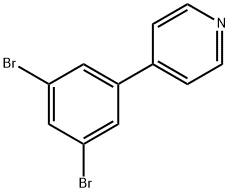 4-(3,5-dibromophenyl)-Pyridine 结构式