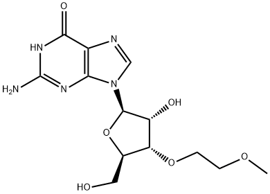 3’-氧-甲氧乙基鸟苷,256224-03-0,结构式