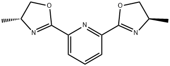 2,6-双[(4R)-4,5-二氢-4-甲基-2-噁唑基]吡啶, 256377-24-9, 结构式