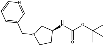 (S)-tert-Butyl 1-(pyridin-3-ylmethyl)pyrrolidin-3-ylcarbamate Struktur