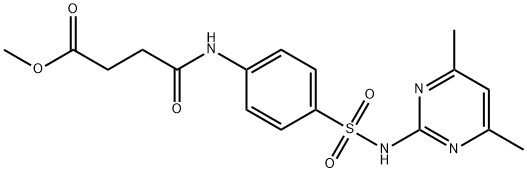 methyl 4-[(4-{[(4,6-dimethyl-2-pyrimidinyl)amino]sulfonyl}phenyl)amino]-4-oxobutanoate Structure