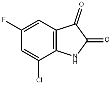 7-Chloro-5-fluoroindoline-2,3-dione Structure