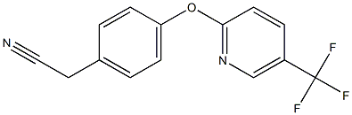 2-(4-((5-(三氟甲基)吡啶-2-基)氧基)苯基)乙腈, 263385-17-7, 结构式