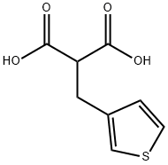 Propanedioic acid,2-(3-thienylmethyl)- Struktur