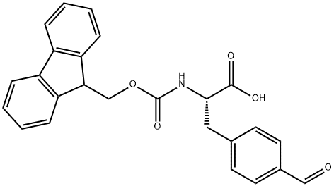 N-FMOC-DL-4-甲酰基苯丙氨酸, 265321-44-6, 结构式