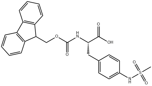 Fmoc-4-[(Methylsulfonyl)amino]-DL-phenylalanine|2-(((((9H-芴-9-基)甲氧基)羰基)氨基)-3-(4-(甲基磺酰胺基)苯基)丙酸