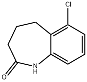 6-chloro-1,3,4,5-tetrahydro-2H-benzo[b]azepin-2-one 结构式