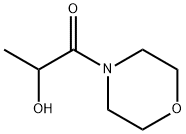 1-モルホリノ-2-ヒドロキシ-1-プロパノン 化学構造式