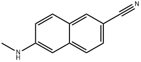 2-Naphthalenecarbonitrile, 6-(methylamino)- Structure