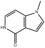1-methyl-1H-pyrrolo[3,2-c]pyridin-4(5H)-one 结构式