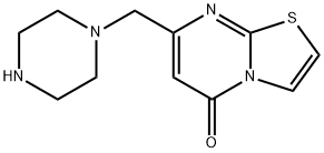 7-Piperazin-1-ylmethyl-thiazolo[3,2-a]pyrimidin-5-one Structure