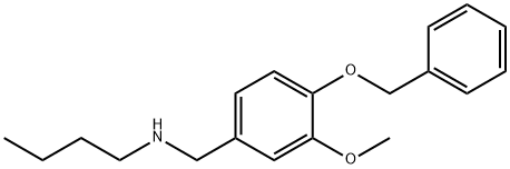 {[4-(benzyloxy)-3-methoxyphenyl]methyl}(butyl)amine, 289488-54-6, 结构式