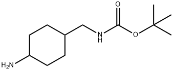 4-(BOC-AMINOMETHYL)-CYCLOHEXYLAMINE 结构式