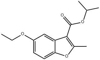 isopropyl 5-ethoxy-2-methylbenzofuran-3-carboxylate,300674-00-4,结构式