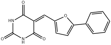 5-[(5-phenylfuran-2-yl)methylidene]-1,3-diazinane-2,4,6-trione 结构式