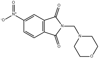 2-[吗啉-4-甲基]-5-硝基-2,3-二氢-1H-异吲哚-1,3-二酮 结构式