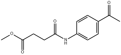 methyl 4-[(4-acetylphenyl)amino]-4-oxobutanoate Structure