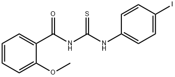 N-{[(4-iodophenyl)amino]carbonothioyl}-2-methoxybenzamide Struktur