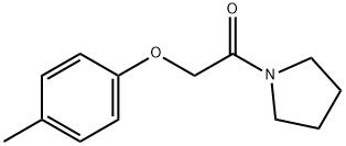 1-[(4-methylphenoxy)acetyl]pyrrolidine Structure