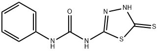 1-phenyl-3-(5-sulfanyl-1,3,4-thiadiazol-2-yl)urea 化学構造式