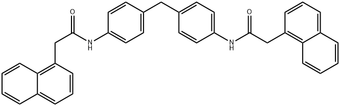 N,N'-[methylenebis(4,1-phenylene)]bis[2-(1-naphthyl)acetamide] Structure