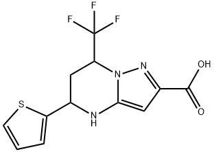 312935-04-9 5-thien-2-yl-7-(trifluoromethyl)-4,5,6,7-tetrahydropyrazolo[1,5-a]pyrimidine-2-carboxylic acid