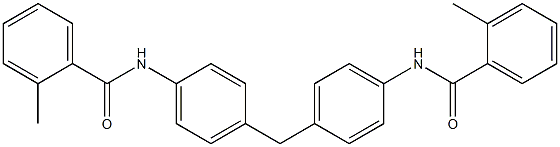 N,N-(methylenebis(4,1-phenylene))bis(2-methylbenzamide) Structure