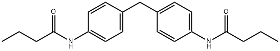 N,N-(methylenebis(4,1-phenylene))dibutyramide Structure