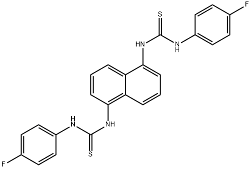 N',N'''-1,5-naphthalenediylbis[N-(4-fluorophenyl)(thiourea)] Structure