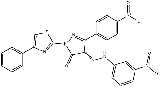 314293-27-1 5-(4-nitrophenyl)-4-[(3-nitrophenyl)hydrazono]-2-(4-phenyl-1,3-thiazol-2-yl)-2,4-dihydro-3H-pyrazol-3-one