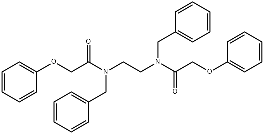 N,N'-1,2-ethanediylbis(N-benzyl-2-phenoxyacetamide) Struktur