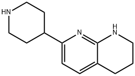 2-(piperidin-4-yl)-1,5,6,7-tetrahydro-1,8-naphthyridine Struktur