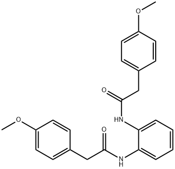 N,N'-1,2-phenylenebis[2-(4-methoxyphenyl)acetamide] 结构式