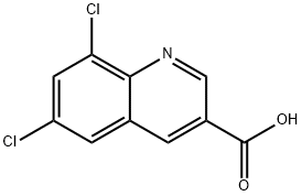 6,8-dichloro-quinoline-3-carboxylic acid Struktur