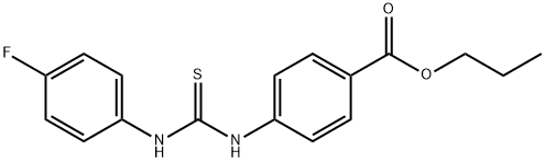 propyl 4-({[(4-fluorophenyl)amino]carbonothioyl}amino)benzoate Structure