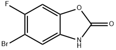 5-Bromo-6-fluoro-3H-benzooxazol-2-one Struktur