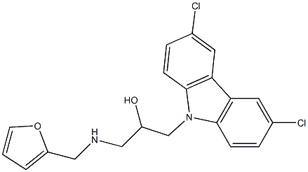 1-(3,6-dichloro-9H-carbazol-9-yl)-3-((furan-2-ylmethyl)amino)propan-2-ol|