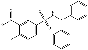 4-methyl-3-nitro-N',N'-diphenylbenzenesulfonohydrazide Structure