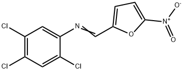 2,4,5-trichloro-N-[(5-nitro-2-furyl)methylene]aniline Structure