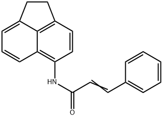 N-(1,2-dihydroacenaphthylen-5-yl)cinnamamide Struktur