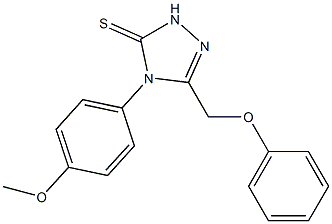 4-(4-methoxyphenyl)-3-(phenoxymethyl)-1H-1,2,4-triazole-5-thione Struktur