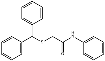 2-benzhydrylsulfanyl-N-phenylacetamide Structure