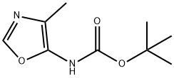 tert-Butyl (4-methyloxazol-5-yl)carbamate Structure