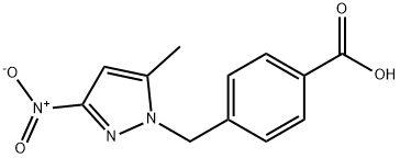 4-[(5-methyl-3-nitro-1H-pyrazol-1-yl)methyl]benzoic acid Structure