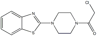 1-[4-(1,3-benzothiazol-2-yl)piperazin-1-yl]-2-chloroethanone Struktur