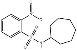 N-Cycloheptyl-2-nitrobenzenesulfonamide, 97% Structure
