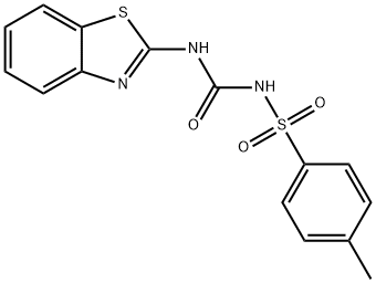 2-[({[(4-methylphenyl)sulfonyl]amino}carbonyl)amino]-1,3-benzothiazole Struktur