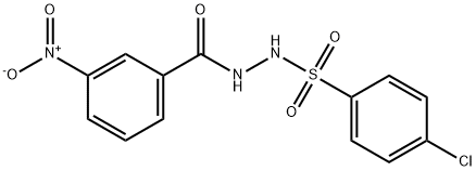 N'-[(4-chlorophenyl)sulfonyl]-3-nitrobenzohydrazide 化学構造式