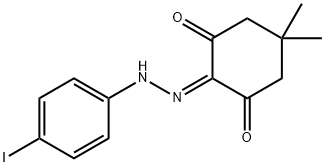2-[(4-iodophenyl)hydrazono]-5,5-dimethyl-1,3-cyclohexanedione 结构式